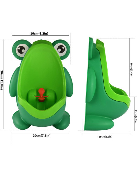 Orinal de Entrenamiento para Niños Rana Verde - 1000ml