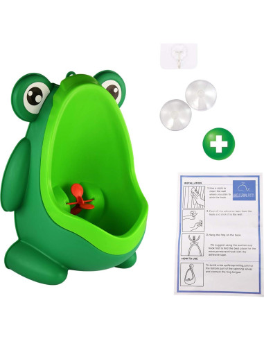 Orinal de Entrenamiento para Niños Rana Verde - 1000ml