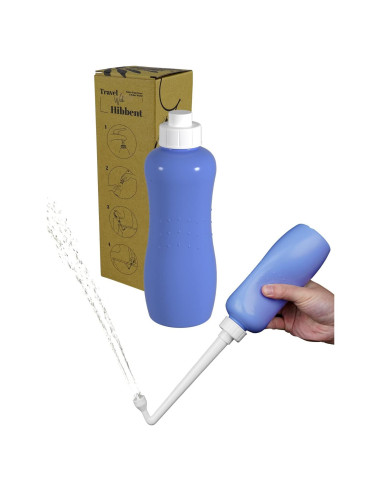 Bidet Portátil Hibbent 500ml Púrpura con Boquilla Angulada