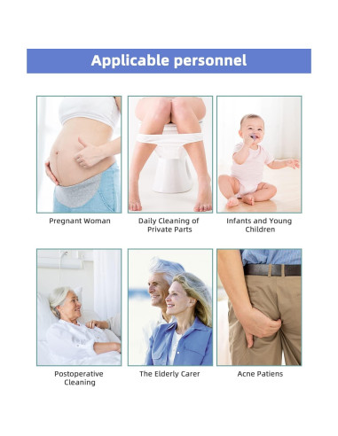 Bidet Portátil Hibbent 500ml Púrpura con Boquilla Angulada