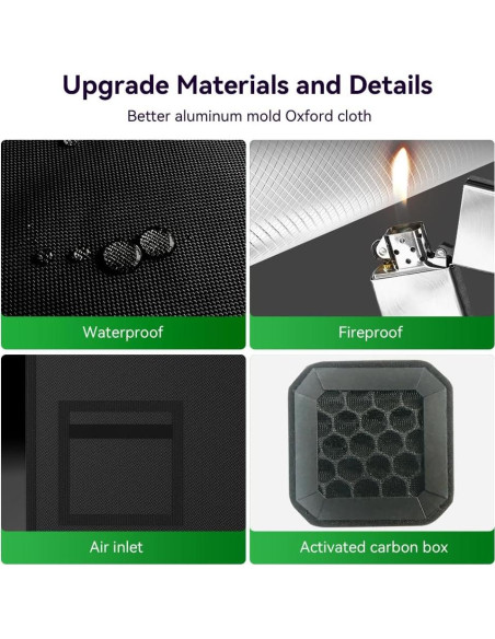 Carpa Cubierta para Impresora 3D Skouphy 61x46x46cm con Ventilación y Luz LED