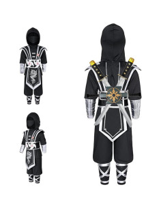 Disfraz de Ninja Plateado para Niños XL 10-12 años Halloween 2