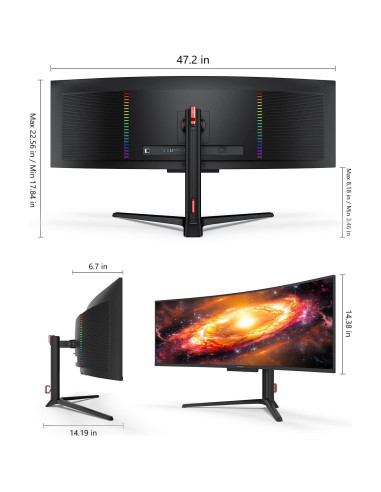 Monitor Curvo INNOCN 49" OLED Ultrawide 5120x1440 144Hz