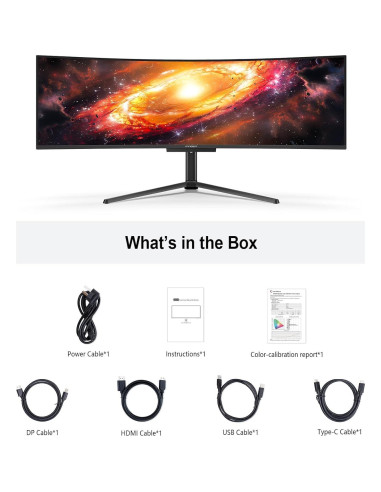 Monitor Curvo INNOCN 49" OLED Ultrawide 5120x1440 144Hz