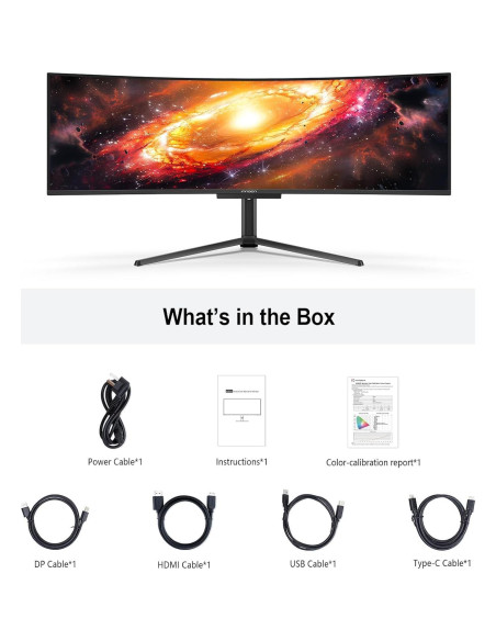 Monitor Curvo INNOCN 49" OLED Ultrawide 5120x1440 144Hz
