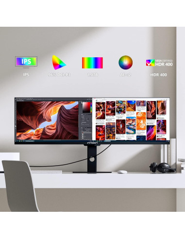 Monitor Ultrawide INNOCN 44" 3840x1080p 120Hz IPS FreeSync