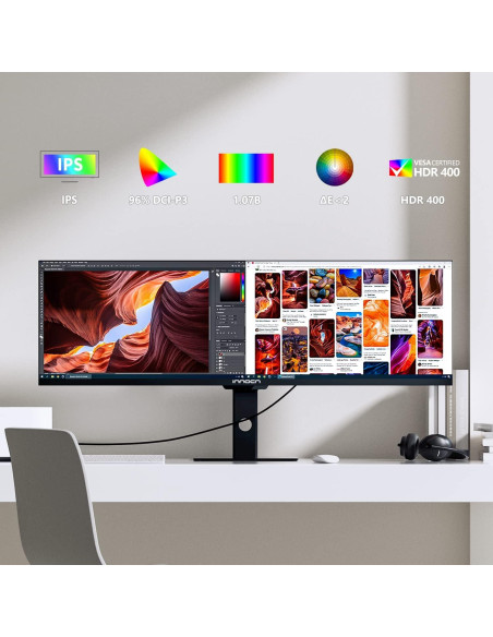 Monitor Ultrawide INNOCN 44" 3840x1080p 120Hz IPS FreeSync
