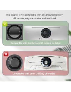 Soporte de Montaje en Pared Tjyuze para Samsung OLED G9 49" 2