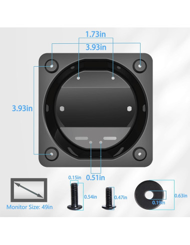 Soporte de Montaje en Pared Tjyuze para Samsung OLED G9 49"