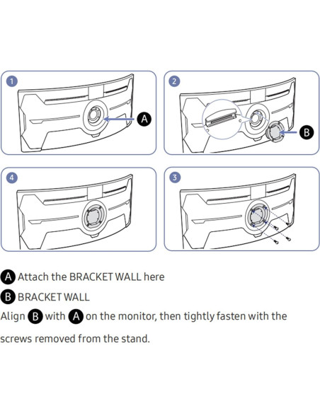 Soporte de Monitor Montaje en Pared Tjyuze para Samsung Odyssey G9 57"
