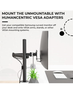 Adaptador VESA HumanCentric para Monitores Curvos Samsung 75x75mm 2