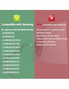 Soporte de Montaje en Pared Tjyuze para Monitor OLED Samsung 34" 2