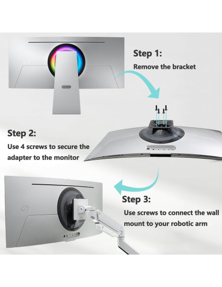 Soporte de Montaje en Pared Tjyuze para Monitor OLED Samsung 34"