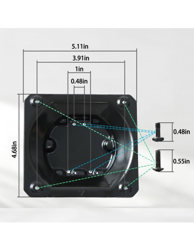 Soporte de Montaje en Pared Tjyuze para Monitor OLED Samsung 34"