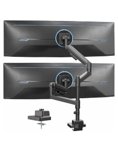 Soporte Doble para Monitores Ultrawide VIVO STAND-GT57T2 Negro