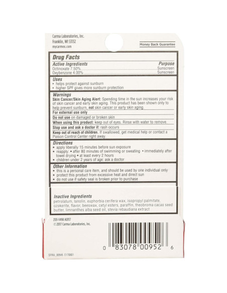 Bálsamo Labial en Barra Carmex Fresa 3 Unidades SPF 15 Bálsamo Labial en Barra Carmex Fresa 3 Unidades SPF 15