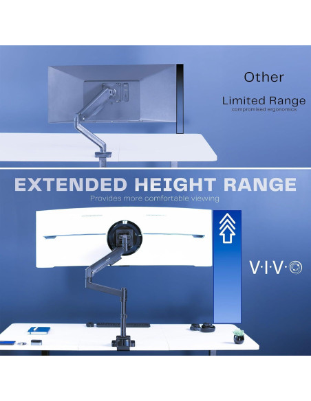 Soporte de Monitor Ultrawide VIVO STAND-GT57T hasta 26.9 kg Soporte de Monitor Ultrawide VIVO STAND-GT57T hasta 26.9 kg