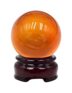Bola de Cristal Feng Shui 5,08 cm Marrón Decorativa 2