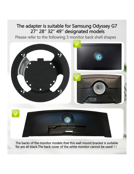 Adaptador de Montaje en Pared Samsung Odyssey G7 27-49"