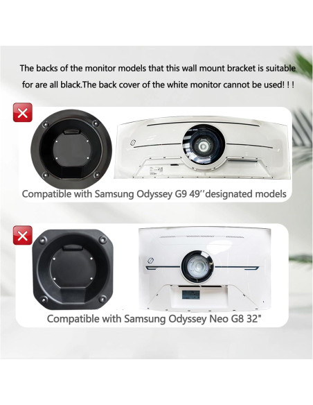 Adaptador de Montaje en Pared Samsung Odyssey G7 27-49"