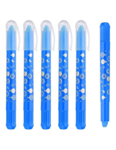 Crayones Acuarelables PATIKIL 6Pcs Lavables Azul