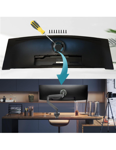 Adaptador de Montaje en Pared Samsung Odyssey G7 27-49"