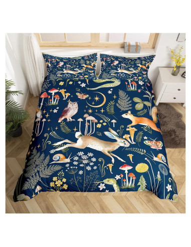 Funda de Edredón Individual Castle Fairy Animales Bohemia
