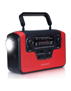 Radio de Emergencia Solar iRonsnow IS388 con Alerta NOAA 2300mAh