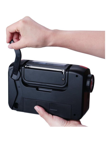 Radio de Emergencia Solar iRonsnow IS388 con Alerta NOAA 2300mAh