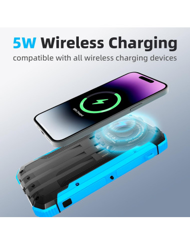 Banco de Energía Solar 20000mAh ShenZhen con 3 Puertos USB