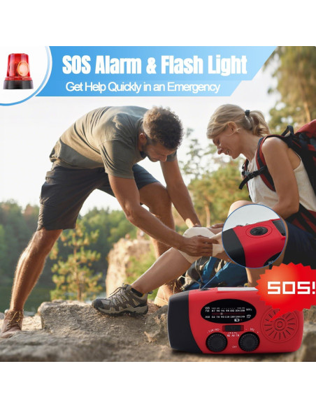 Radio Meteorológica de Emergencia Puyinii AM/FM NOAA 2000mAh