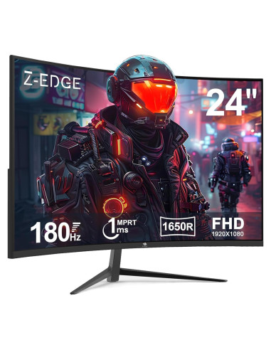 Monitor Curvo para Juegos Z-Edge UG24 24" FHD 180Hz 1ms