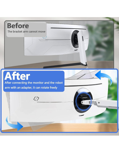 Adaptador de Montaje en Pared Tjweiqing para Monitor Curvo 49"