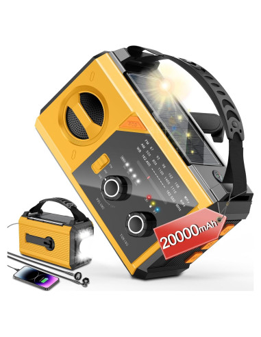 Radio Meteorológica de Emergencia BAYTWA 20000mAh Solar Inalámbrica