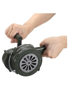 Sirena Manual de Manivela Sumnacon Verde Ajustable para Emergencias