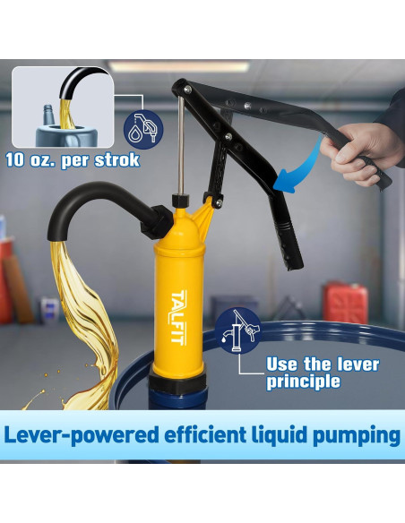 Bomba de Barril TALFIT 55 Galones PP Reforzado Alta Resistencia