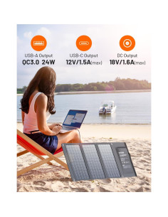 Panel Solar GOODaaa 30W + Banco de Poder 45800mAh Inalámbrico 2