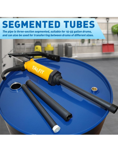 Bomba de Barril TALFIT 55 Galones PP Reforzado Alta Resistencia