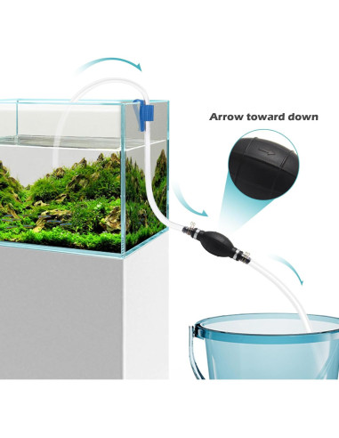 Bomba de Sifón Manual Yetofro HH016 para Gasolina y Agua