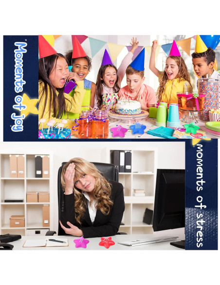 30 Pelotas de Estrés Estrella Chalyna - Alivio Ansiedad 5.58 cm