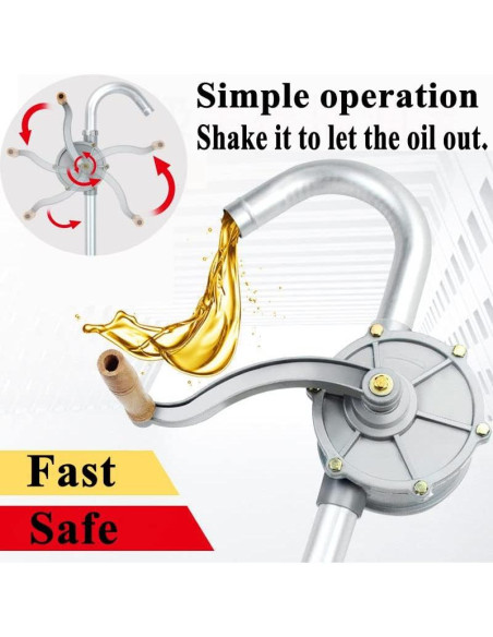 Bomba de Drum Manual LYCARESUN 15-55 Galones Aluminio