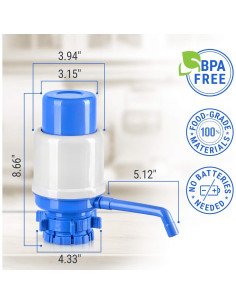 Bomba de Agua Manual HotFrost para Botella de 19 Litros 2