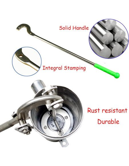 Bomba Manual de Pozo Locci de Acero Inoxidable 7.92m