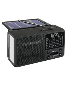 Radio Solar QFX R-37 6-Bandas AM/FM/SW con Linterna LED
