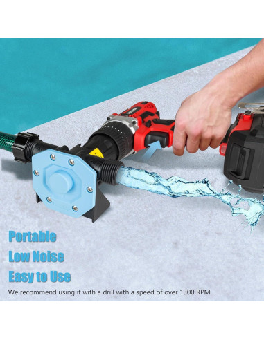 Bomba de Transferencia de Agua KITLUCK para Taladro 750GPH