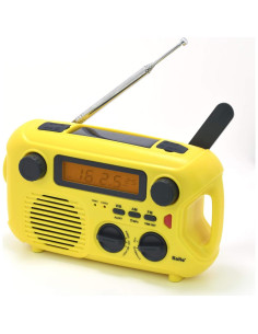 Radio de Emergencia Kaito KA580 Solar y Dynamo AM/FM Amarillo 2