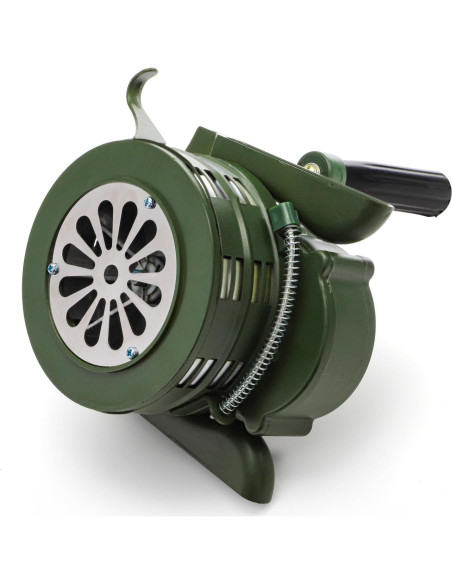 Sirena Manual de Manivela Acshio 110dB Alarma de Emergencia Verde