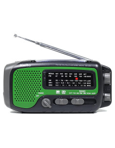 Radio Meteorológica Kaito KA350GN AM/FM/SW NOAA con Linterna 5-LED