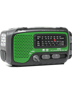 Radio Meteorológica Kaito KA350GN AM/FM/SW NOAA con Linterna 5-LED 2