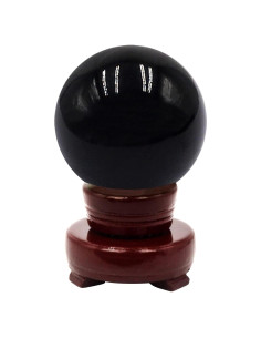 Bola de Cristal Feng Shui 60MM Negra para Decoración